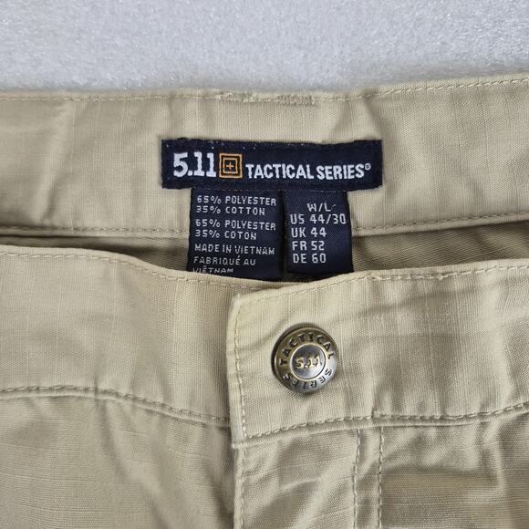 5.11 Tactical Taclite Pro Cargo Pants Mens 44x30 Khaki Ripstop Utility 74273 162 - Picture 8 of 10